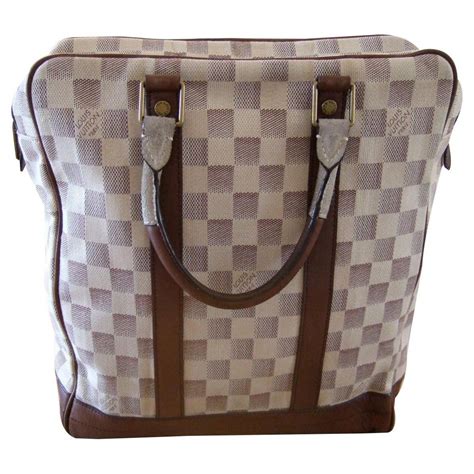 louis vuitton white checked bag